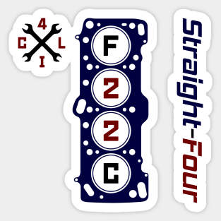 F22C Straight Four Engine Sticker